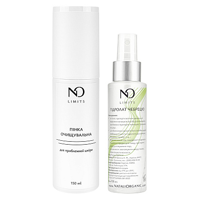 Очищувальна пінка для проблемної шкіри + Гідролат чебрецю Nataliorganic